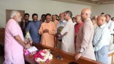 Narendra Modi with Yoga Experts