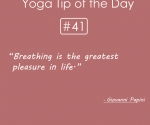 Breathing is the greatest pleasure in life