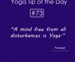 Do yoga practice stay away from disturbances
