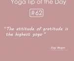 The attitude of gratitude is the highest yoga