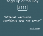 Without education, confidence does not come
