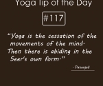 Yoga is the cessation of the movements of the mind